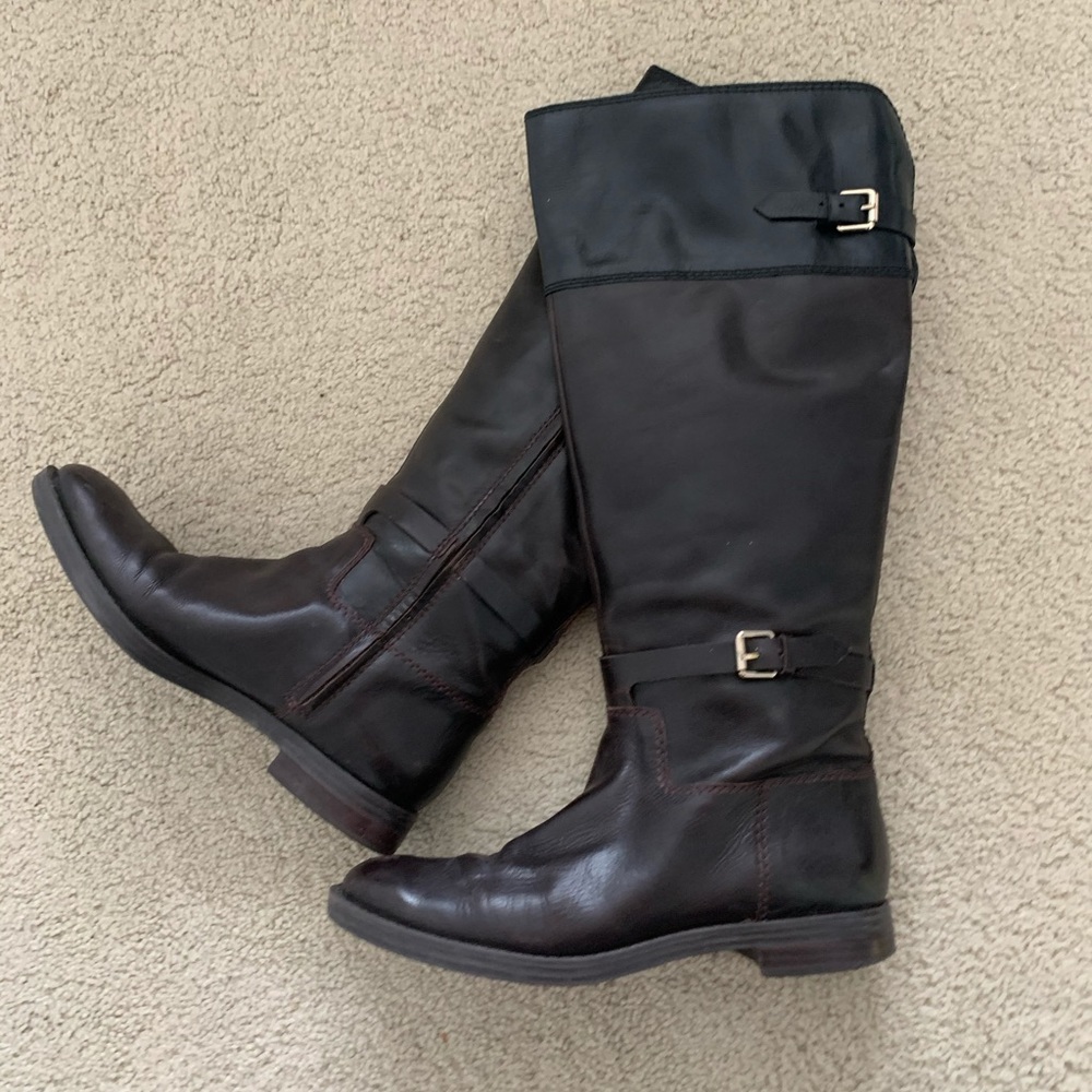 Brown Leather Riding Boots